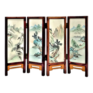 Mini Chinese Marble Folding Screen