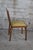 Mid Century Legomatic Walnut Wicker Rattan Vinyl Folding Side Chairs- Set of 4 For Sale - Image 6 of 12