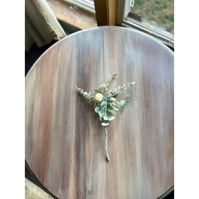 Refinished Victorian-Inspired Pedestal Parlor Table For Sale - Image 9 of 9