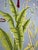Not Yet Made - Made To Order Chinoiserie Tropical Hand-Painted Wallpaper Panels, Soft Blue Background With Floral & Palm Mural, Set of 6 For Sale - Image 5 of 7