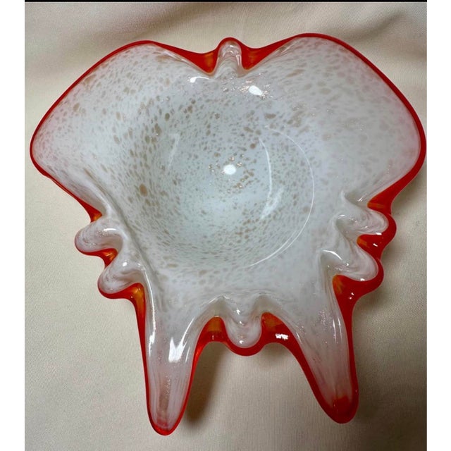 Matched Pair: Vintage Fratelli Toso Murano Splash Bowls – Copper Aventurine – 9” For Sale In San Diego - Image 6 of 9