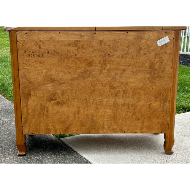 Vintage (1980's) Flip Top Bar/Server Cabinet has a Country French Style. Made by Ethan Allen. The Wood is Maple. Honey...