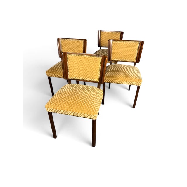German Modern Mahogany Chairs, 1930, Set of 4 For Sale - Image 10 of 10
