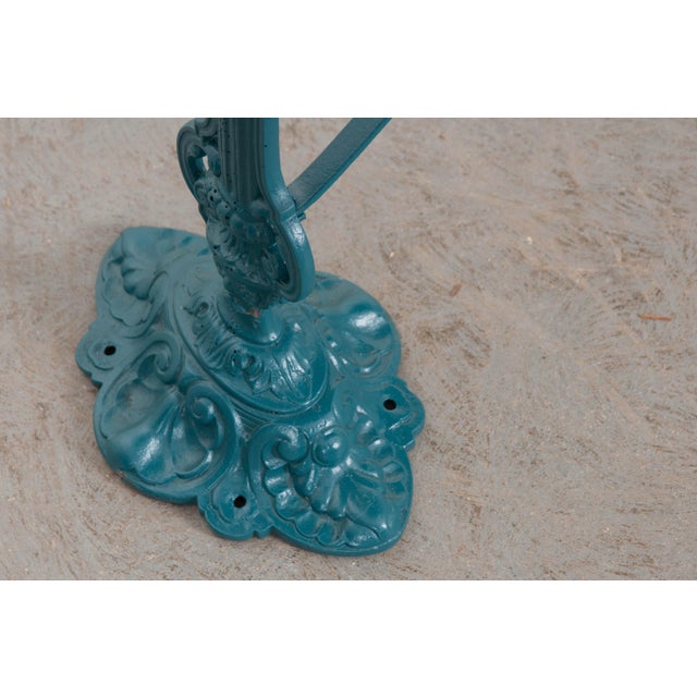 Metal Vintage 20th Century French Iron Bistro Table For Sale - Image 7 of 8