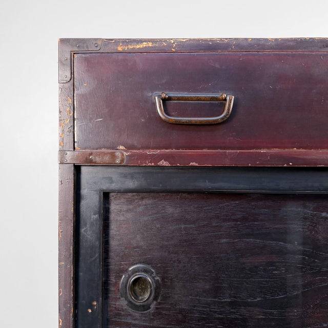 Japanese Mizuya Tansu Storage Cabinet, 1900s For Sale - Image 12 of 18