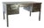 Vintage Polished Double Pedestal Steel Desk For Sale