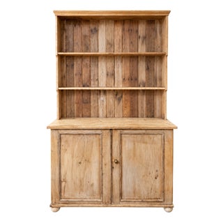 Late 19th Century Pine Kitchen Dresser with Open Shelving, 1890s For Sale