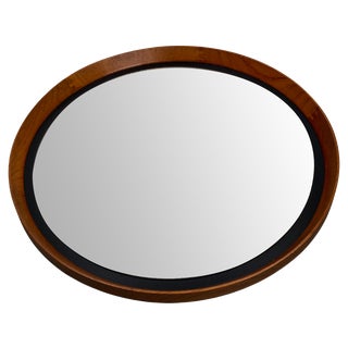 Teak Mirror by Uno & Östen Kristiansson for Luxus For Sale
