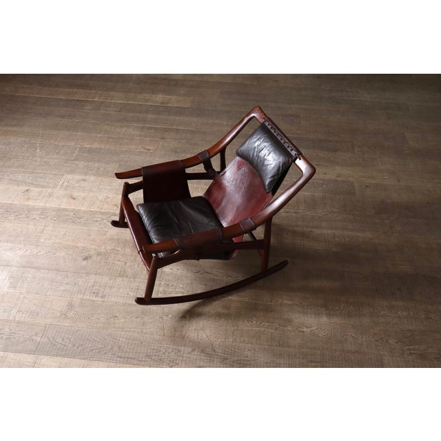 Set of Rocking Chair and Ottoman from Liceu de Artes e Ofícios, Brazil, 1960s For Sale - Image 9 of 18