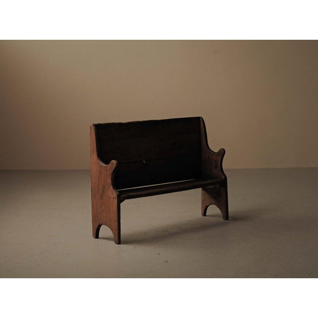 Antique French Primitive Farm Bench, 1800s For Sale - Image 5 of 17