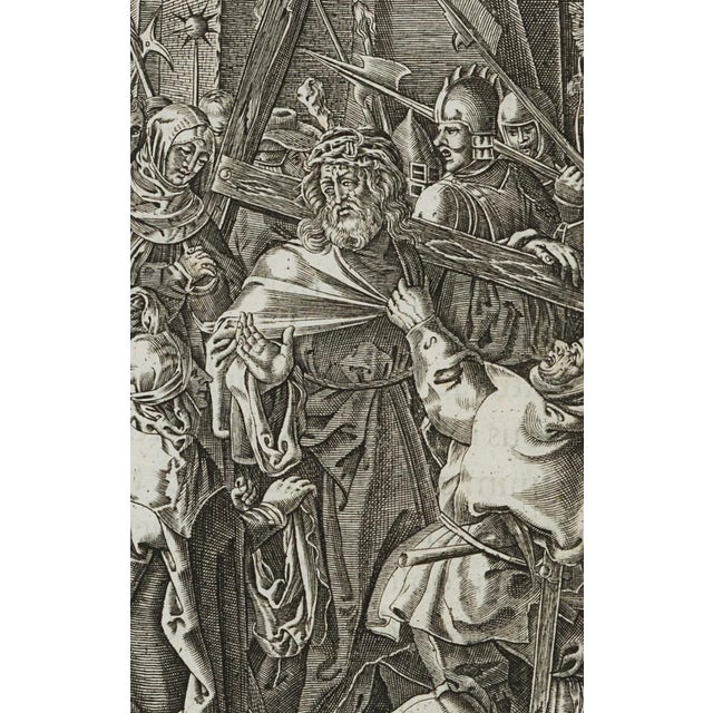 After Dürer, The Carrying of the Cross, 17th-Century, Copper on Paper For Sale - Image 3 of 5