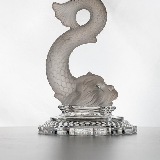 Baccarat Bowl and Vase with Etched Decoration, 1920 For Sale - Image 8 of 12