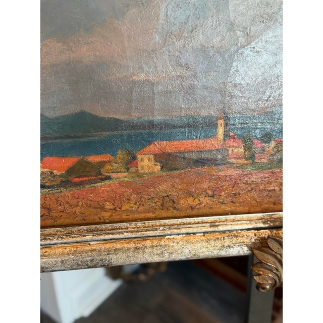 Textile Gregoor Van Puyenbroeck French Riviera Landscape, Porquerolles, 1932 For Sale - Image 7 of 11