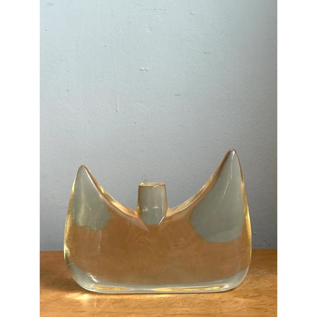 Plastic Vintage Lucite Abstract Sculpture For Sale - Image 7 of 12