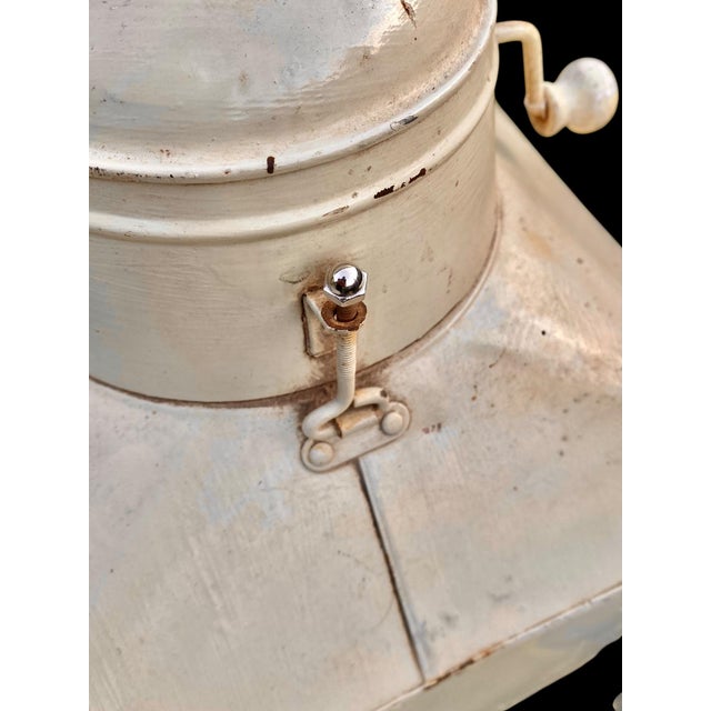 Off-white Vintage and Original 1930’s Flour Bin/Sifter for Hoosier Cabinet For Sale - Image 8 of 17