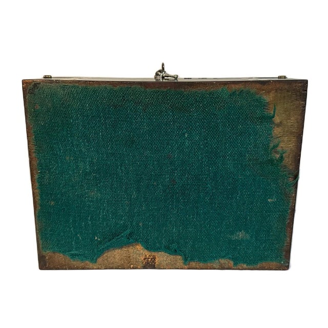 19th Century Victorian English Rosewood Inlaid Abalone Writing Box Lap Desk For Sale - Image 16 of 16