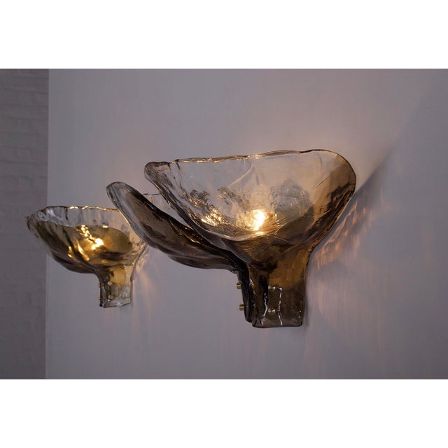 Large Murano Wall Lights, 1970s, Set of 2 For Sale - Image 4 of 12
