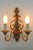 Hollywood Regency Florentine Wall Lamp Made in Italy 1970s Height 34.5 cm Width 27 cm Depth 17 cm 2 lights E14 Wood/Metal...