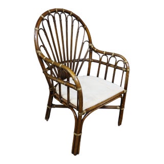 McGuire Bamboo Arm Chair For Sale