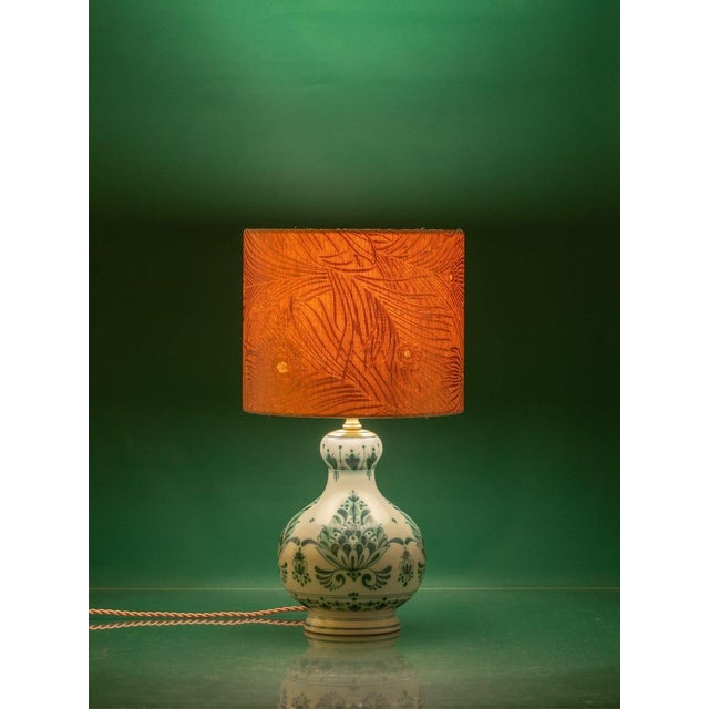 Ceramic Vintage Green Delvert Table Lamp from Delft For Sale - Image 7 of 10