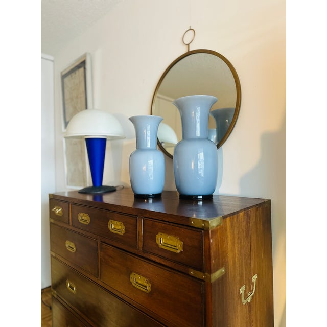 19th Century Mahogany Campaign "Chest on Chest" - Eight Drawers - Brass Hardware For Sale - Image 4 of 8