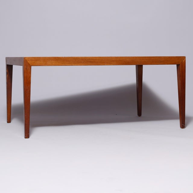 Wood Low Table by Severin Hansen for Haslev Møbelsnedkeri and Royal Copenhagen, Denmark, 1950s For Sale - Image 7 of 13