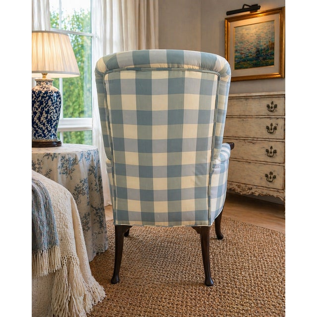Antique Armchair | Lee Jofa Silk Upholstery For Sale - Image 4 of 10