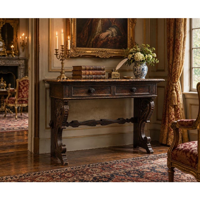 18th Century Baroque Writing Table For Sale - Image 10 of 11