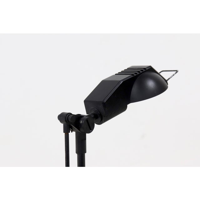 Mid-Century Modern Postmodern Black Desk Lamp, 1980s For Sale - Image 3 of 9