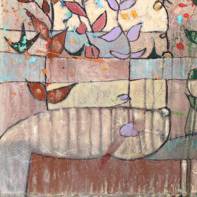 Mid-Hudson Inscape - Large Abstract Expressionist Mixed Media Painting on Canvas by Bruce Rubenstein For Sale In Los Angeles - Image 6 of 9