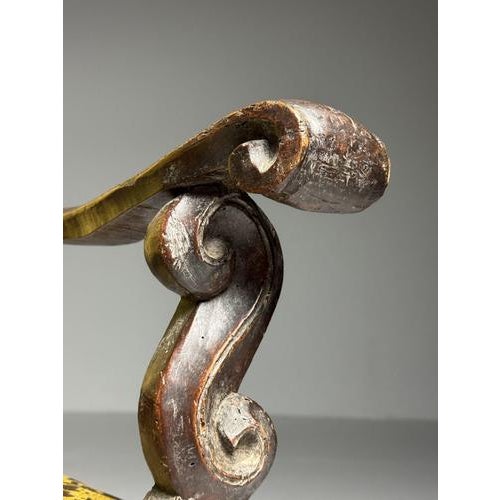 Wood Antique Italian Chair, 1700s For Sale - Image 7 of 18