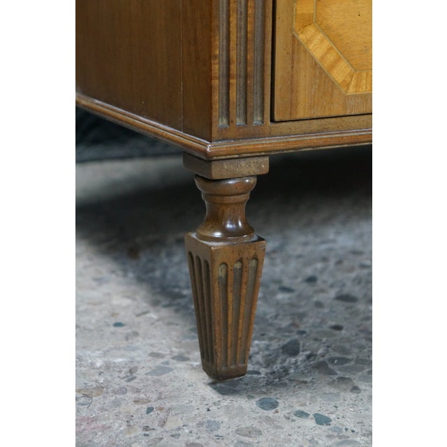 Kittinger Vintage Kittinger American Federal Style Mahogany & Satinwood Triple Dresser 87" For Sale - Image 4 of 18