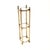 Gold Vintage French Brass and Glass 3-Tier Side Table, 1960s For Sale - Image 8 of 8