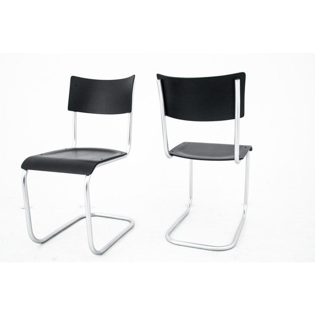 Vintage Dining Table and Chairs by Marta Stama, Poland, 1930s, Set of 5 For Sale - Image 13 of 18