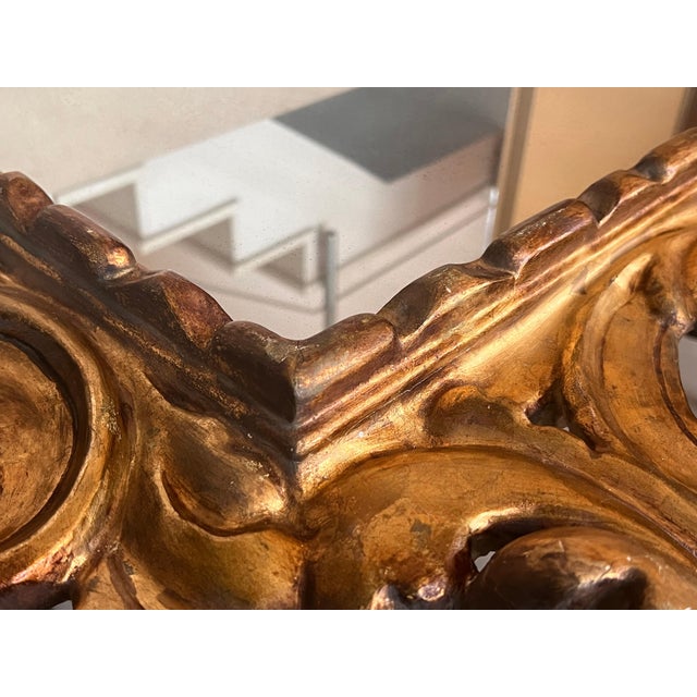 19th French Empire Period Carved Gilt Wood Mirror For Sale In Miami - Image 6 of 18