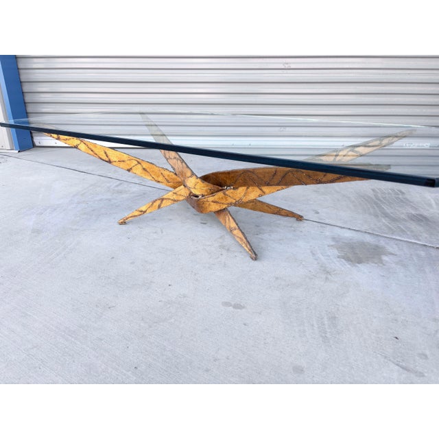 Silas Seandel Mid-Century Sculptural Brass and Glass Coffee Table, 1970s For Sale - Image 10 of 14
