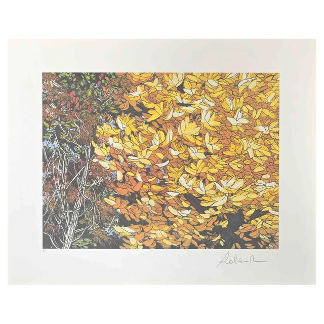 Rolandi (Maurizio Coccia), Landscapes of Autumn, Screen Print, 1980s For Sale
