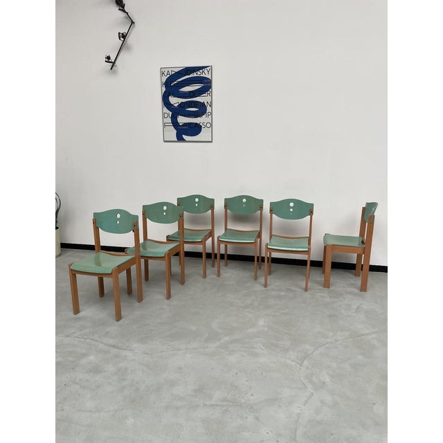 Community Chairs, 1980s, Set of 6 For Sale - Image 11 of 18
