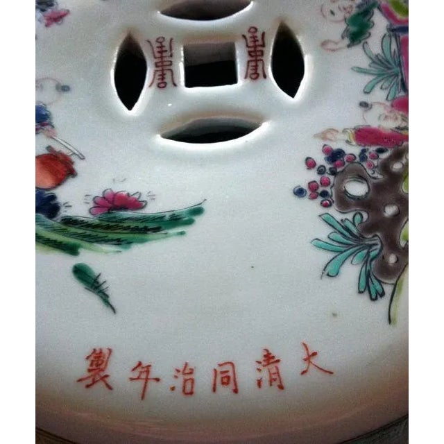 Mid 19th Century Antique Chinese Ceramic Garden Stools - Pair For Sale - Image 5 of 7