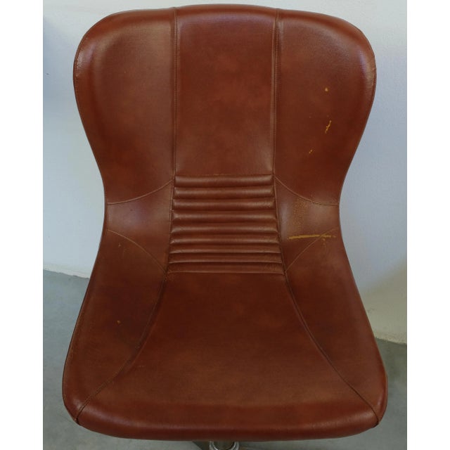 Set of Space Age Swivel Chairs in Eco Leather, Italy, 1960s, in Good conditions. Designed 1960 to 1969