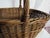 Vintage Rustic Wicker Gathering Basket With Handle For Sale - Image 12 of 14