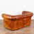 Pair of French Brown Leather Chesterfield Two Seat Loveseat Sofas For Sale - Image 16 of 16