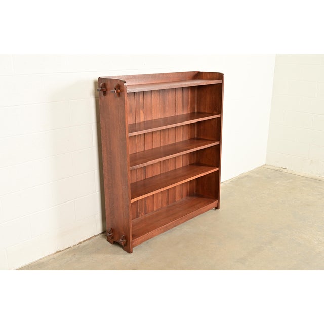 L. & J.G. Stickley, Inc. Stickley Mission Oak Arts & Crafts Bookcase For Sale - Image 4 of 14
