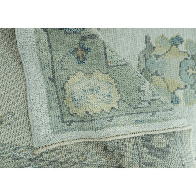 Textile Turkish Oushak Rug 3' x 8'3" #19134 For Sale - Image 7 of 8