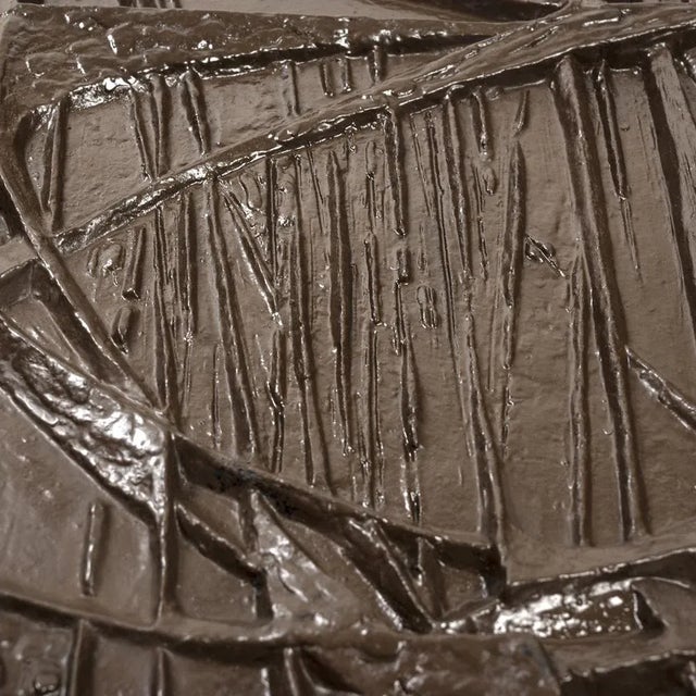 Modern Cast Iron Wall Sculpture by Home F. Loriot for Stern For Sale - Image 3 of 5