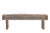 Farmhouse Indian Carved Front Rustic Teakwood Bench For Sale - Image 3 of 4