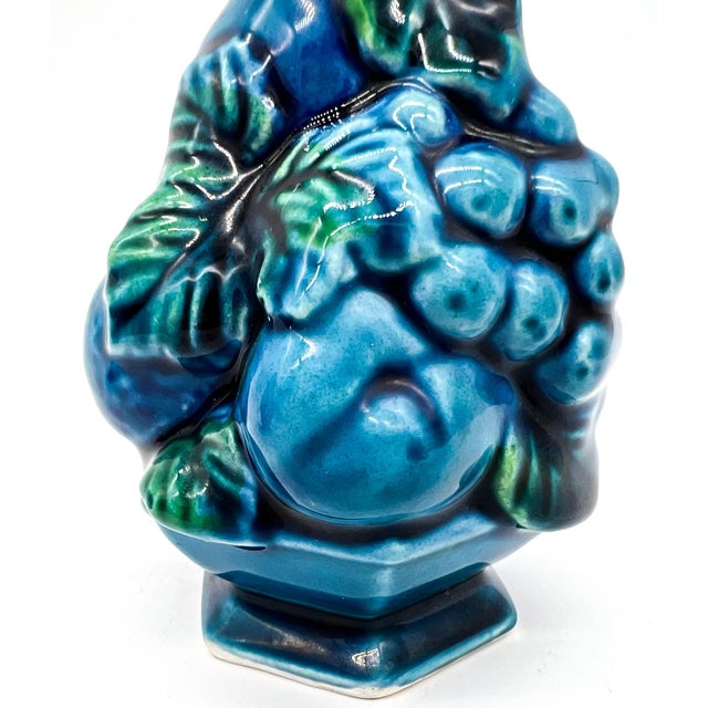 1960’s Inarco Blue Mood Indigo Fruit Topiary Salt and Pepper Shakers - Mid Century Modern, Retro For Sale In Houston - Image 6 of 10