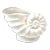 Vintage Large Italian Glazed Ceramic Nautilus Shell Planter / Cachepot / Wine Cooler / Champagne Bucket For Sale