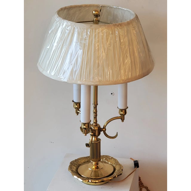 Mid-Century Bouillotte Table Lamp For Sale - Image 4 of 10