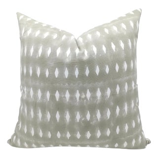 Fabdivine Cotton Cushion Cover With Block Print 16x16 Inch Thick Cotton White-Omji For Sale